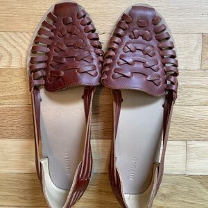 Nisolo Brown Leather Flats